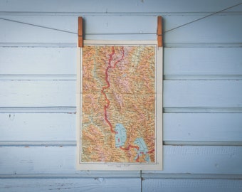 1961 Vintage West Macedonia Map