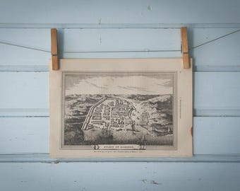 1897 Vintage Santo Domingo Lithograph Illustration