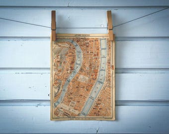 1910 Vintage Map of Lyon