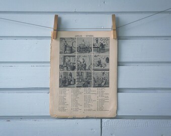 1914 Vintage Professions Illustration