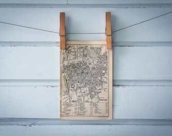 1876 Vintage Darmstadt Map