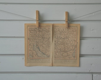 1920s Vintage Central Europe Map