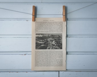 1907 Vintage Karst Illustration