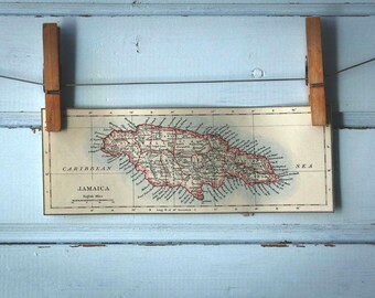 1892 Vintage Map of Jamaica