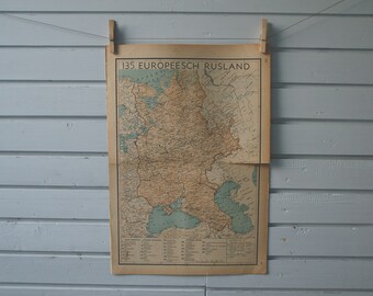1941 Vintage Map of Russia