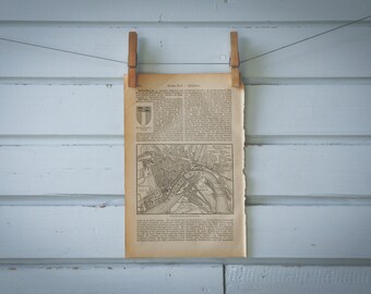 1890 Vintage Rotterdam Map