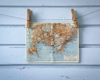 1931 Vintage Naples & Surroundings Map