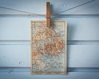 1905 Vintage Mount Desert Island Map