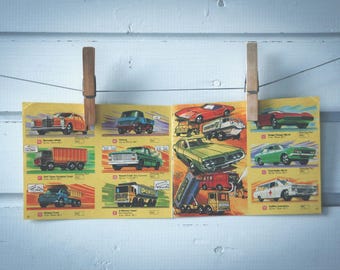 1970 Vintage Matchbox Cars Illustration