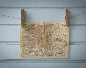 1936 Vintage Hanover Map