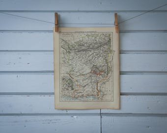 1901 Vintage Afghanistan & Pakistan Map