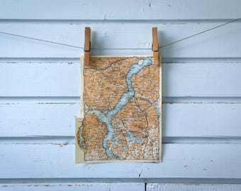 1931 Vintage Lake Maggiore Map