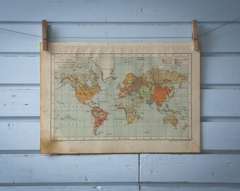1904 Vintage World Religions Map