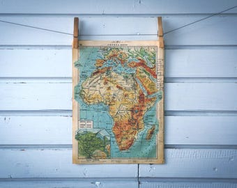 1930 Vintage Map of Africa