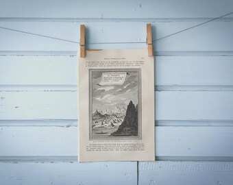 1897 Vintage Akunnat Lithograph Illustration