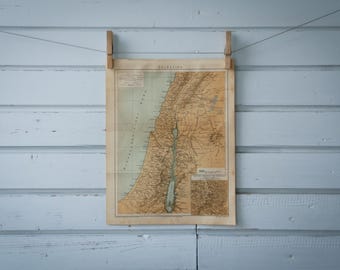 1887 Vintage Map of Israel