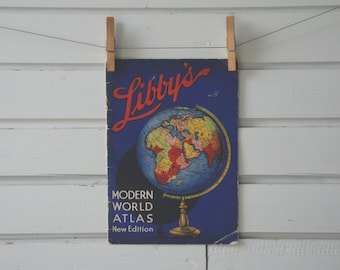 1930s Vintage Atlas Cover