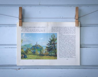 1955 Vintage Bled Illustration