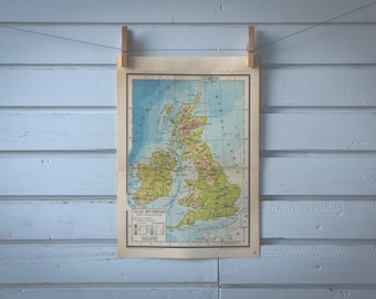 1946 Vintage United Kingdom Map