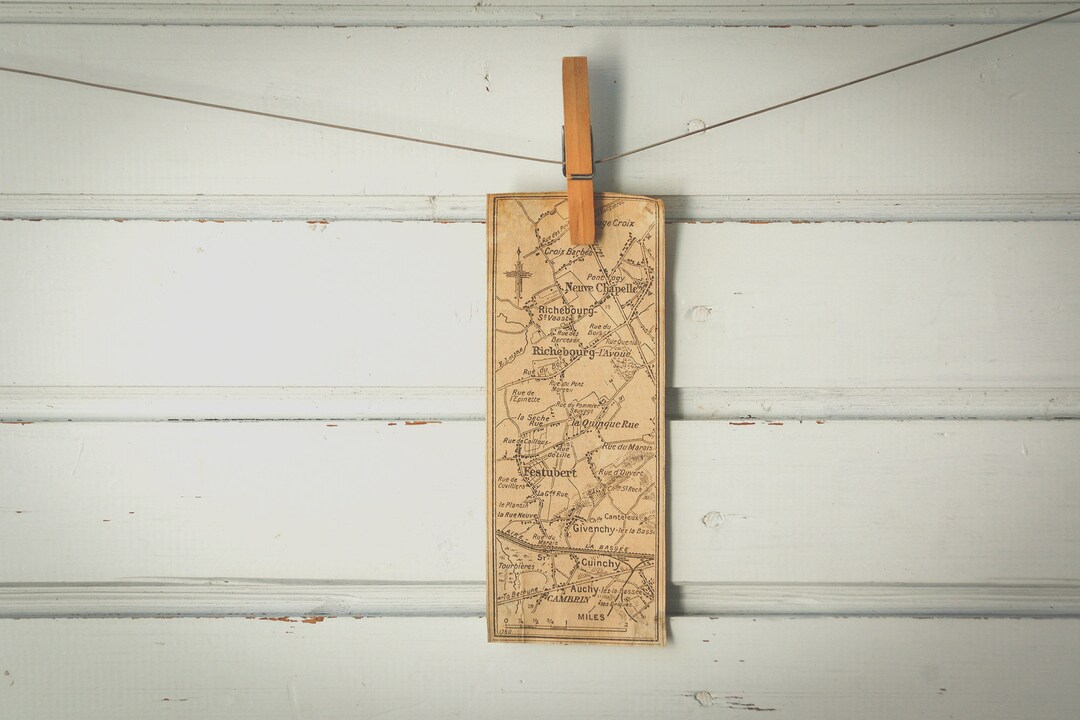 1915 Vintage Festubert & Surroundings Map - Etsy