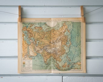 1893 Vintage Map of Asia