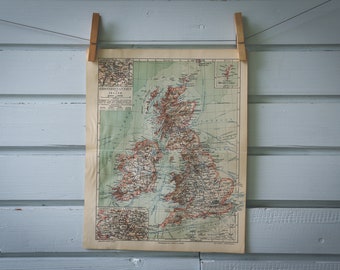 1907 Vintage UK Map