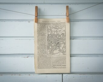 1907 Vintage Oldenburg Map