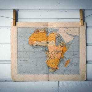 1870s Vintage Map of Africa