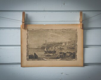 1900s Vintage Sea Departure Illustration