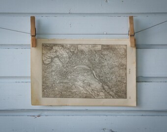 1887 Vintage Dresden Map