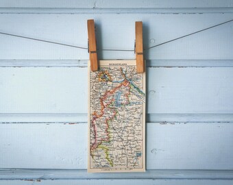 1929 Vintage Burgerland Map