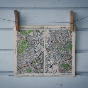 1950s Vintage Stratford Map
