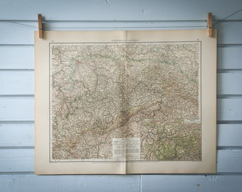 1901 Vintage Saxony Map