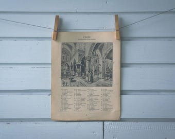 1914 Vintage Church Illustration