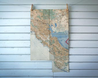 1930s Vintage South Montenegro Map