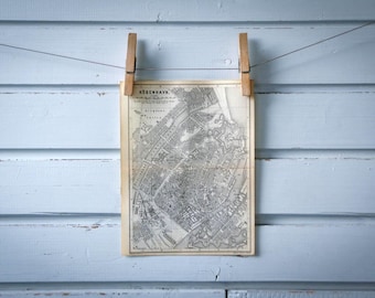 1886 Vintage Copenhagen Map