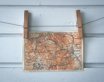 1904 Vintage Pike's Peak Map