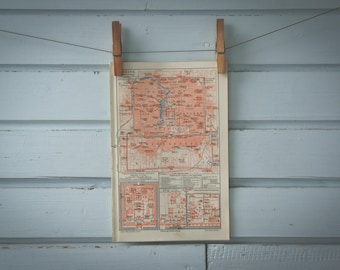 1907 Vintage Beijing Map