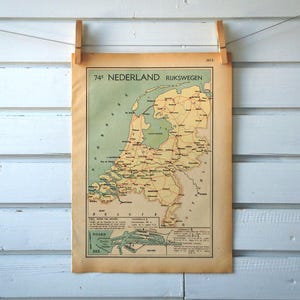 Carte des Pays-Bas vintage 1941