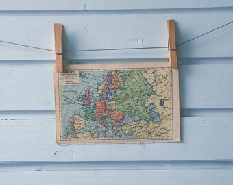 1946 Vintage Map of Europe