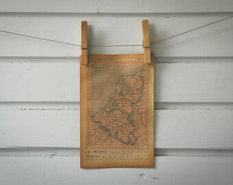 1921 Vintage Belgium & Netherlands Map