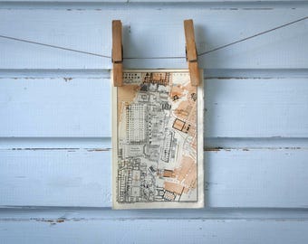 1931 Vintage Map of the Roman Forum