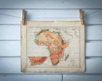 1895 Vintage Map of Africa