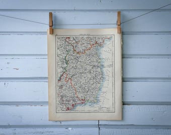1904 Vintage Leinster Map