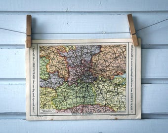 1930s Vintage London Metropolitan Area Map