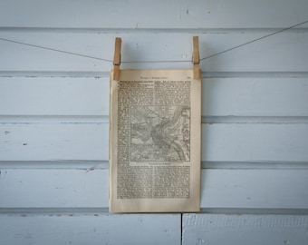 1887 Vintage Bordeaux Map