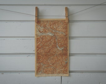 1906 Vintage Aravis Range Map