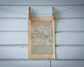 1890 Vintage Wilhelmshaven Map