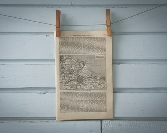 1907 Vintage Gdańsk & Surroundings Map