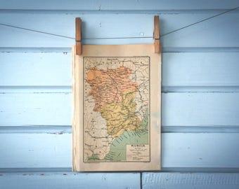 1928 Vintage Murcia Map